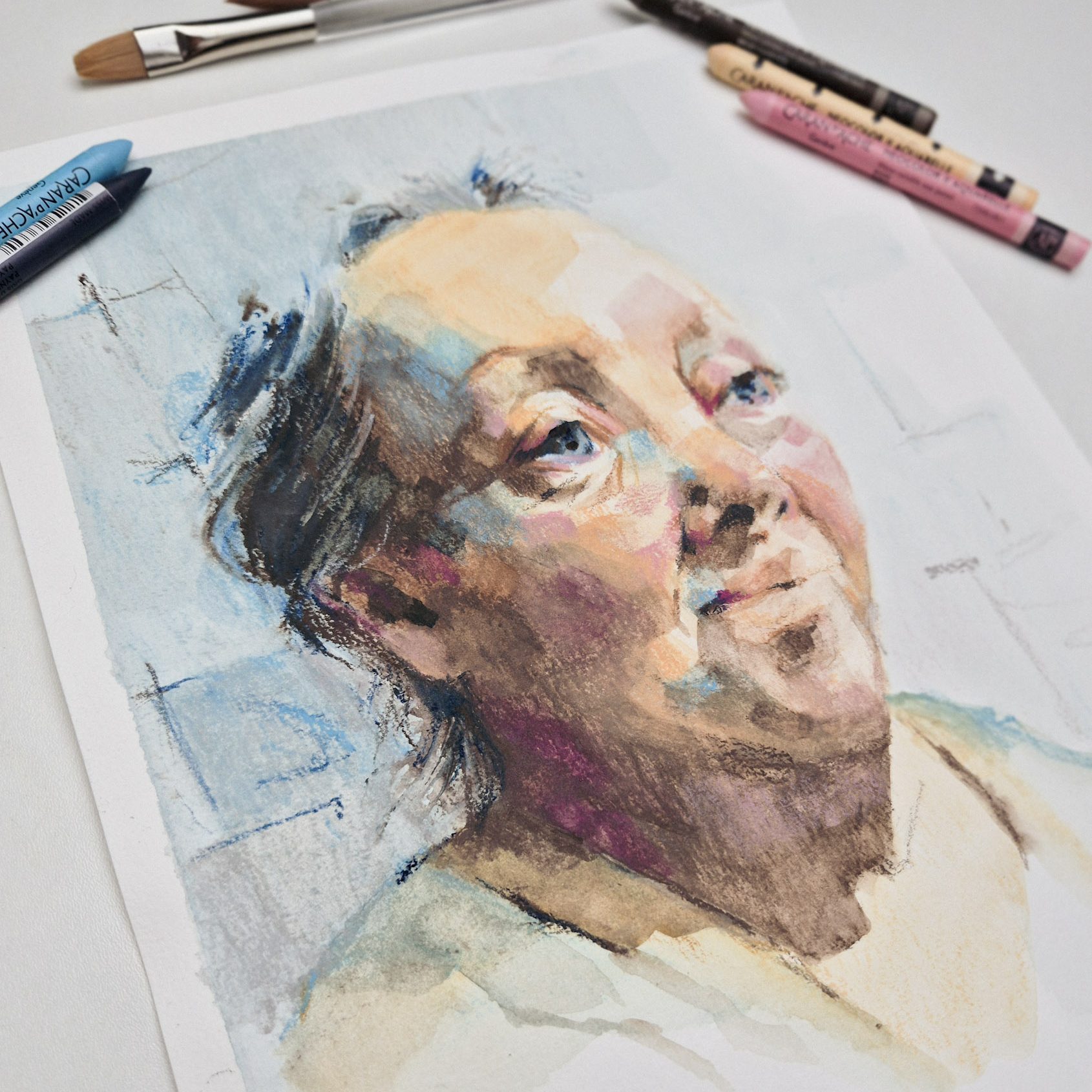 atelier pastels crayons aquarellables aquarelle